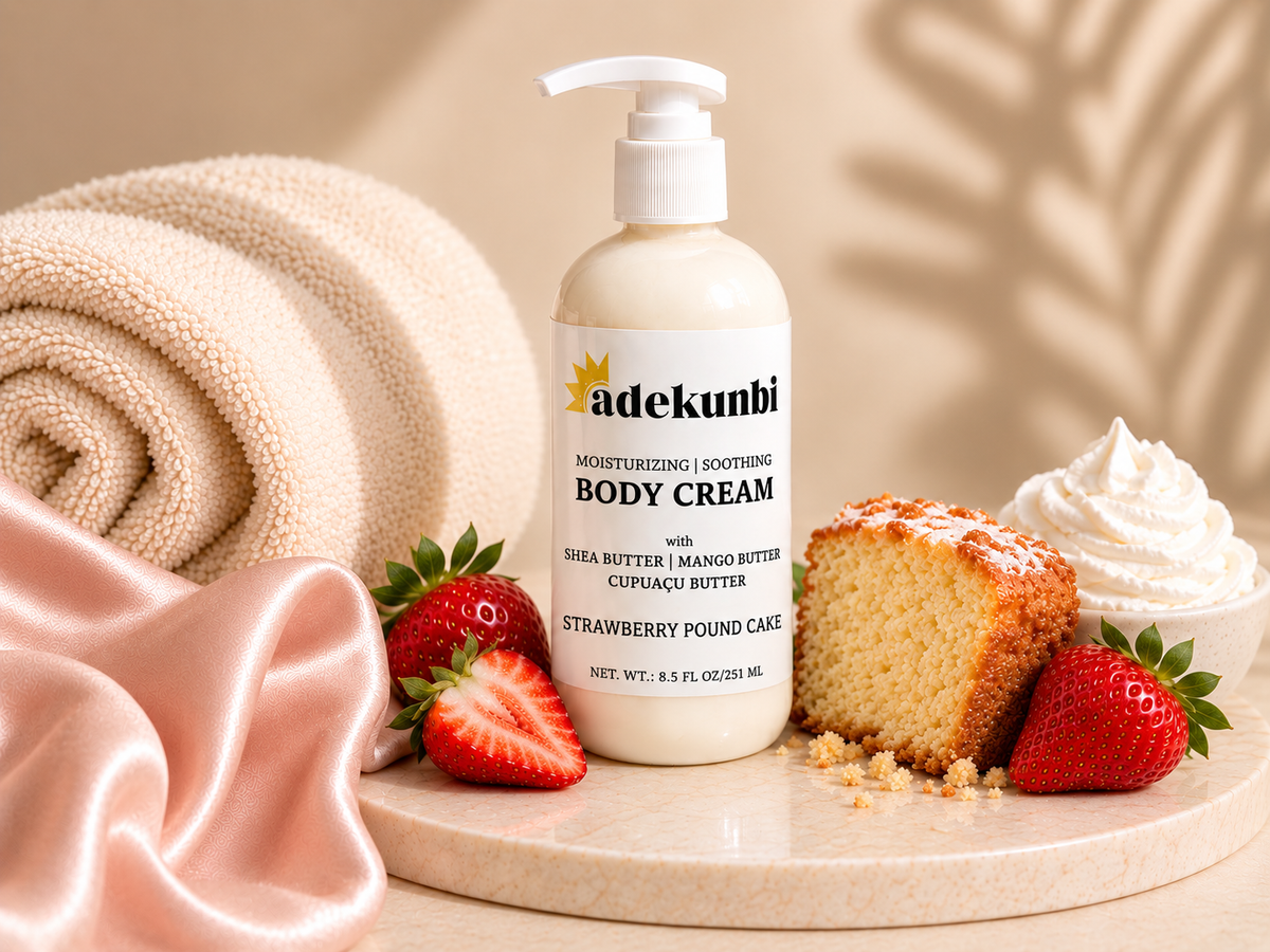 Body Cream with Shea Butter, Mango Butter, Cupuaçu Butter