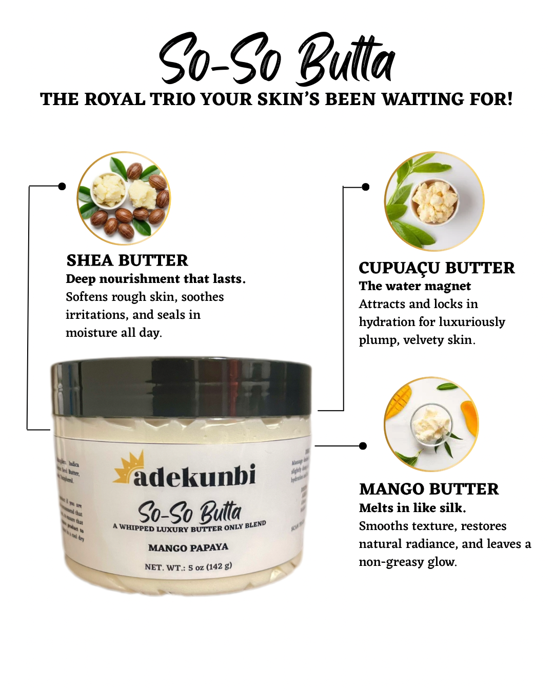 So-So Butta | Mango Papaya | Whipped Body Butter