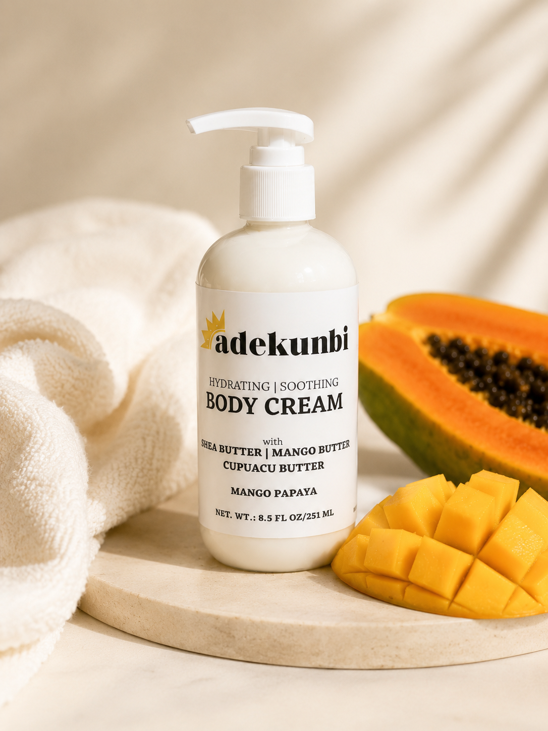Body Cream | Shea Butter, Mango Butter, Cupuaçu Butter | Moisturizing & Nourishing