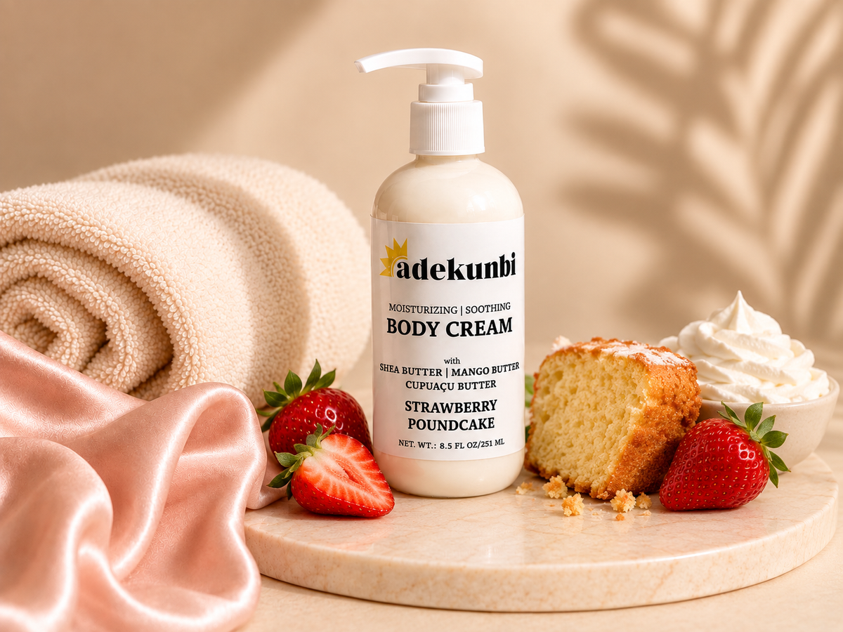 Body Cream with Shea Butter, Mango Butter, Cupuaçu Butter