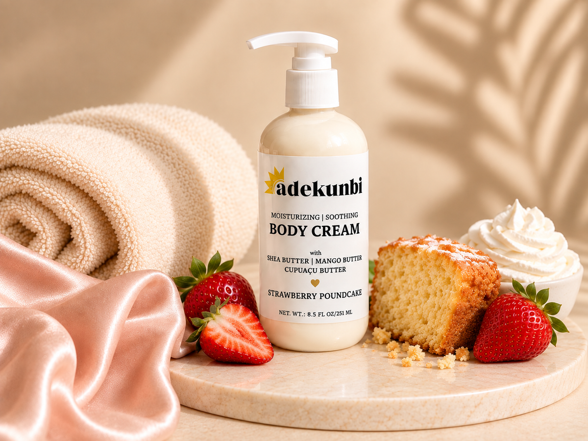 Body Cream with Shea Butter, Mango Butter, Cupuaçu Butter